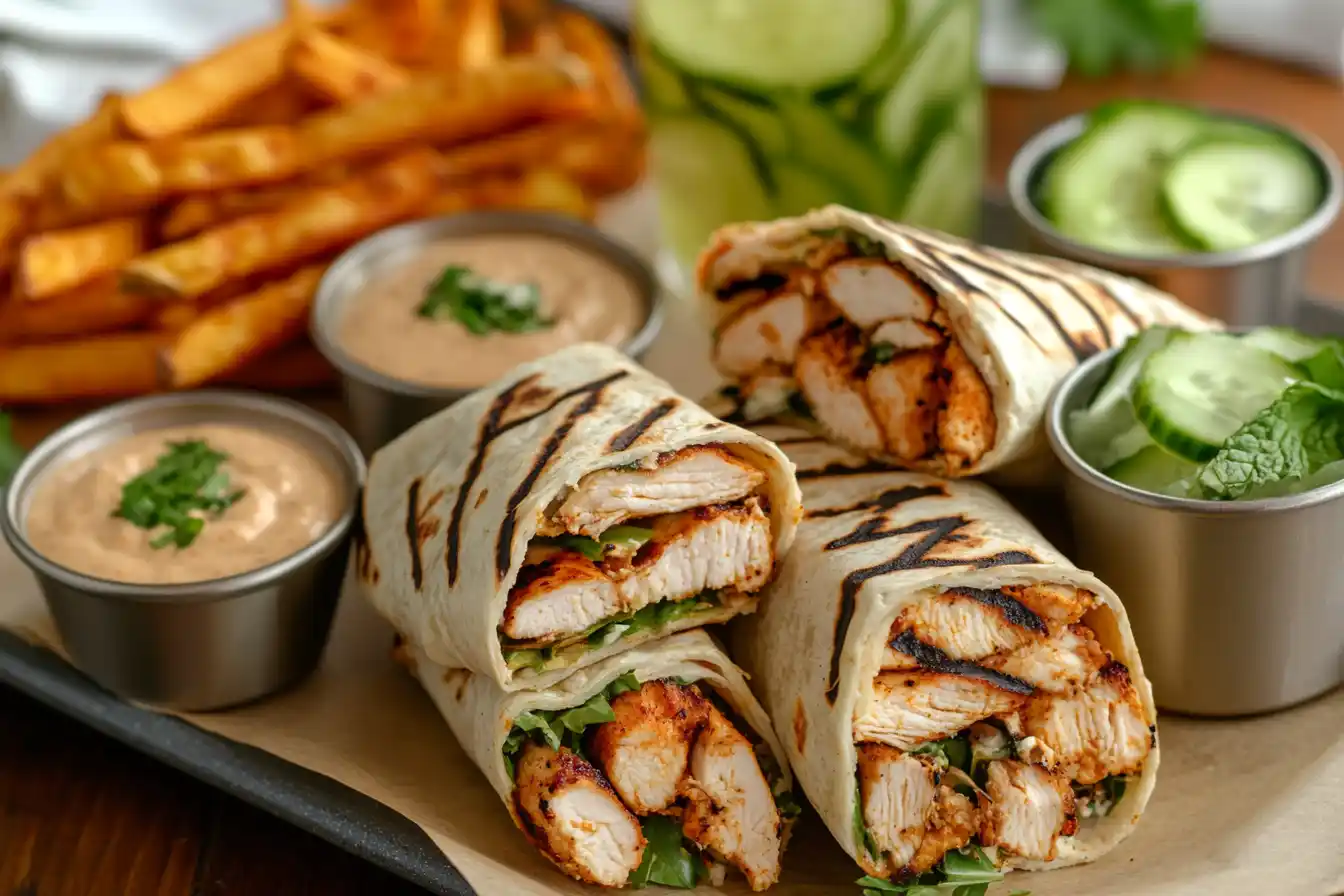 Grilled Chicken Wraps With Sides