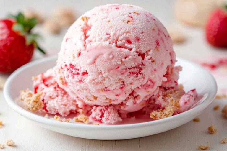 Strawberry Crunch Ice Cream