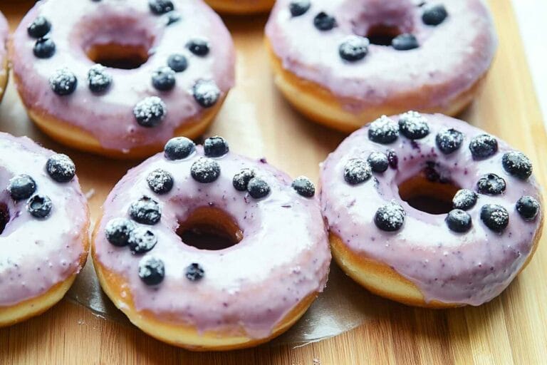 Blueberry Cake Donuts