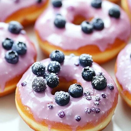 Blueberry Cake Donuts Recipe