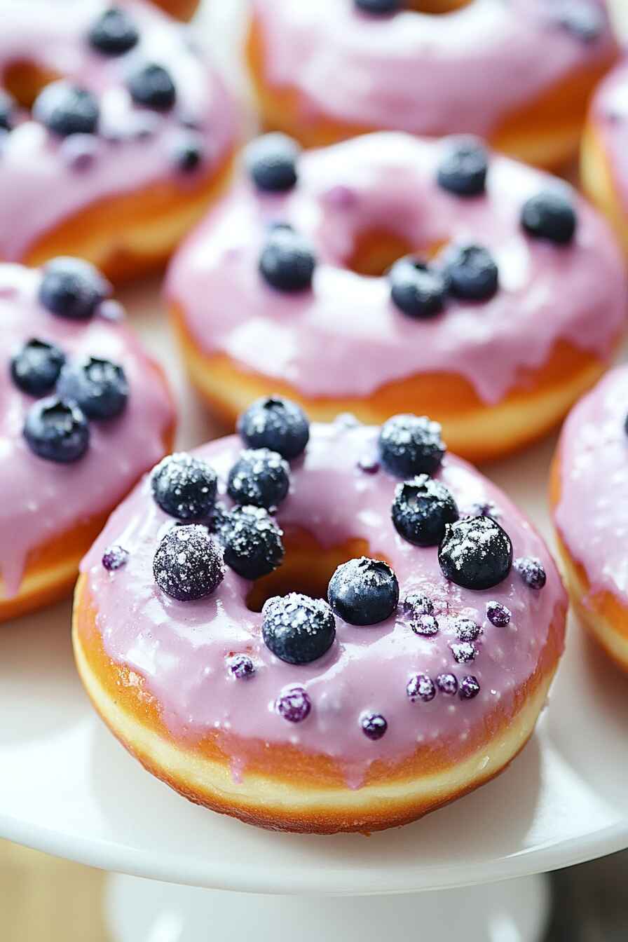 Blueberry Cake Donuts Recipe