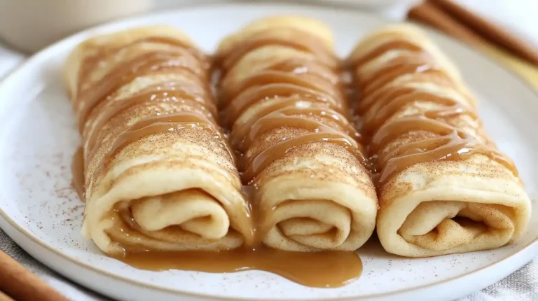 Cinnamon Roll Protein Crepes