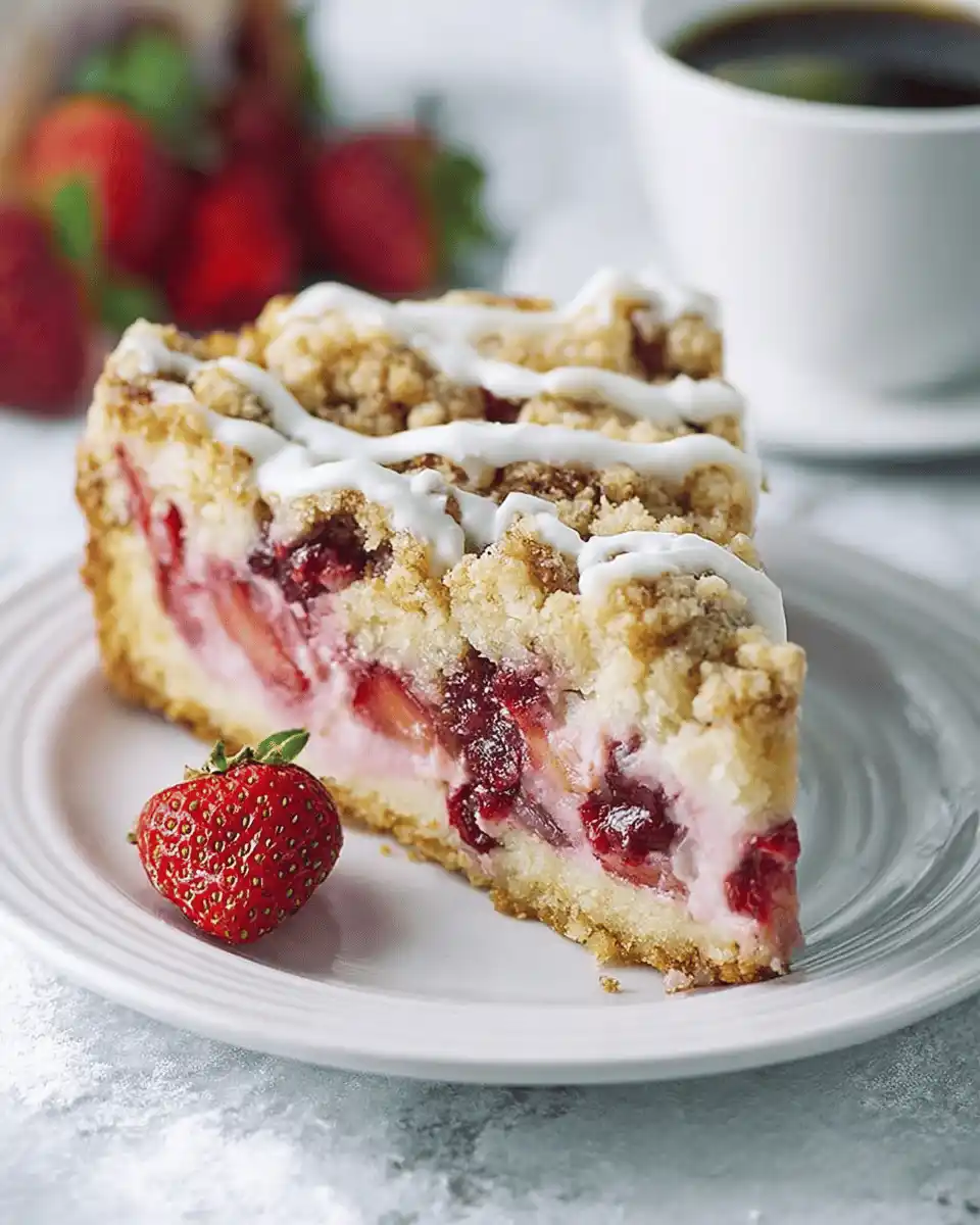 Strawberries And Cream Coffee Cake Recipe