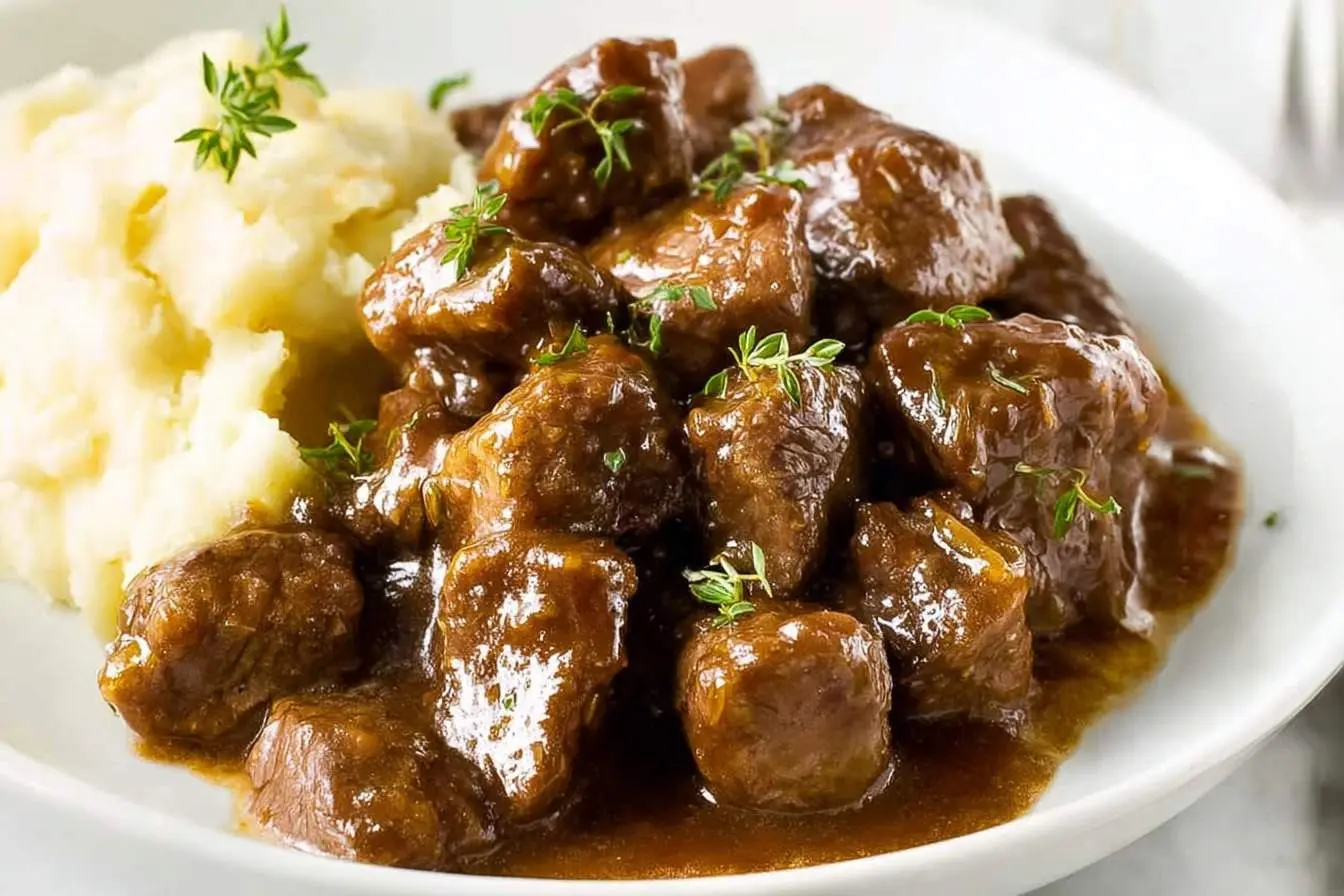 Crockpot Beef Tips With Gravy