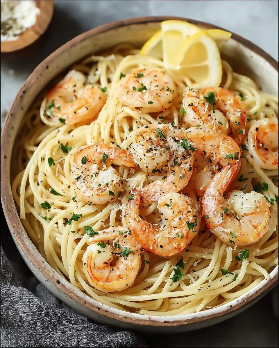 Garlic Butter Shrimp Pasta