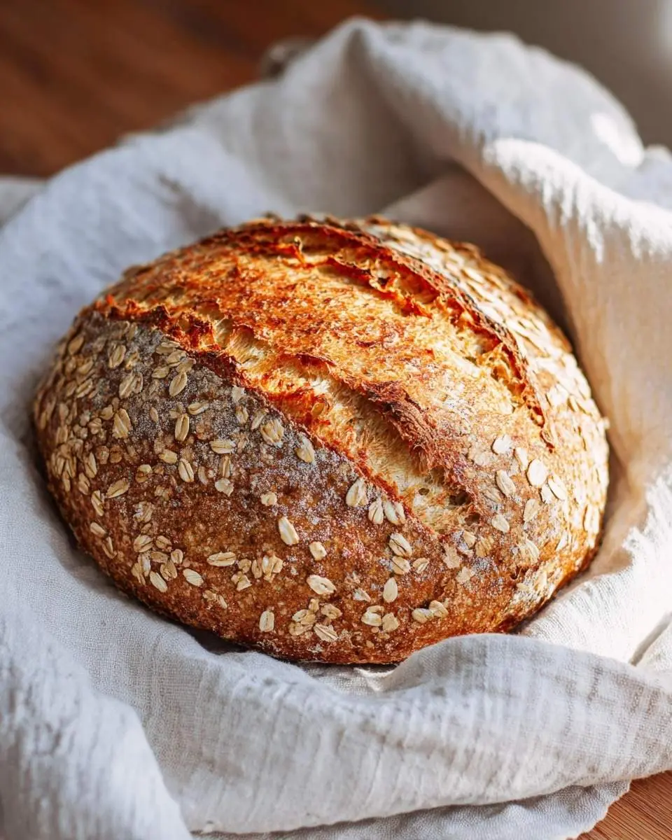Honey Oat Sourdough Bread Recipe