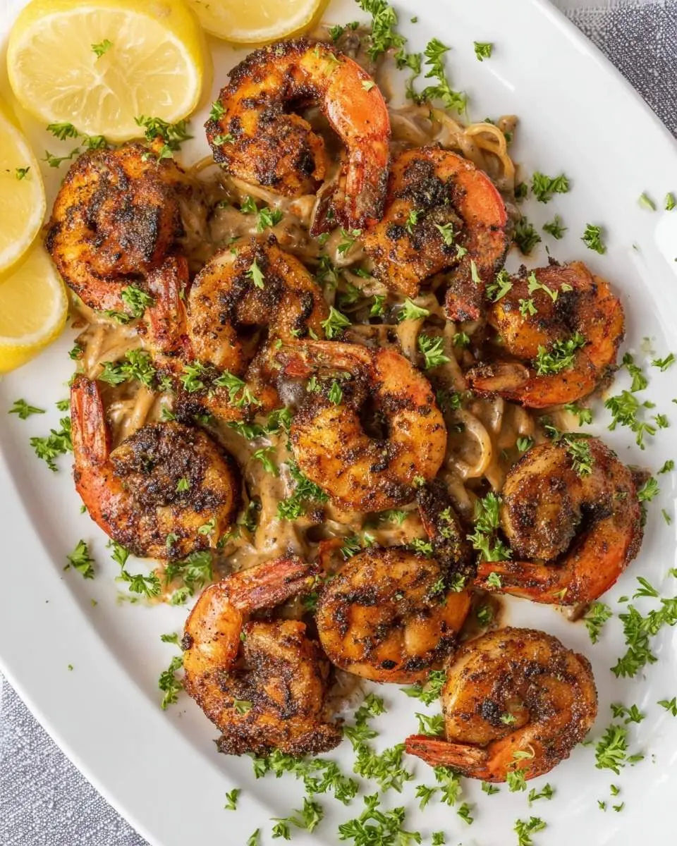 Blackened Shrimp Stroganoff