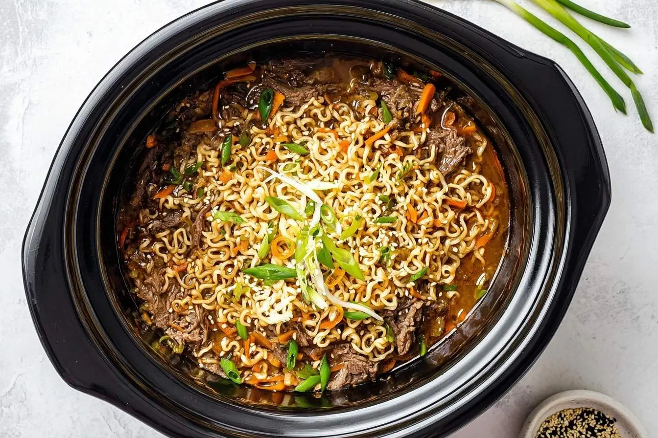 Crockpot Beef Ramen