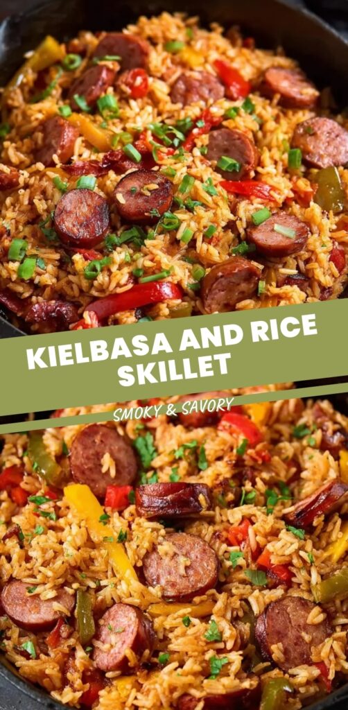 Kielbasa And Rice Skillet Pinterest 1